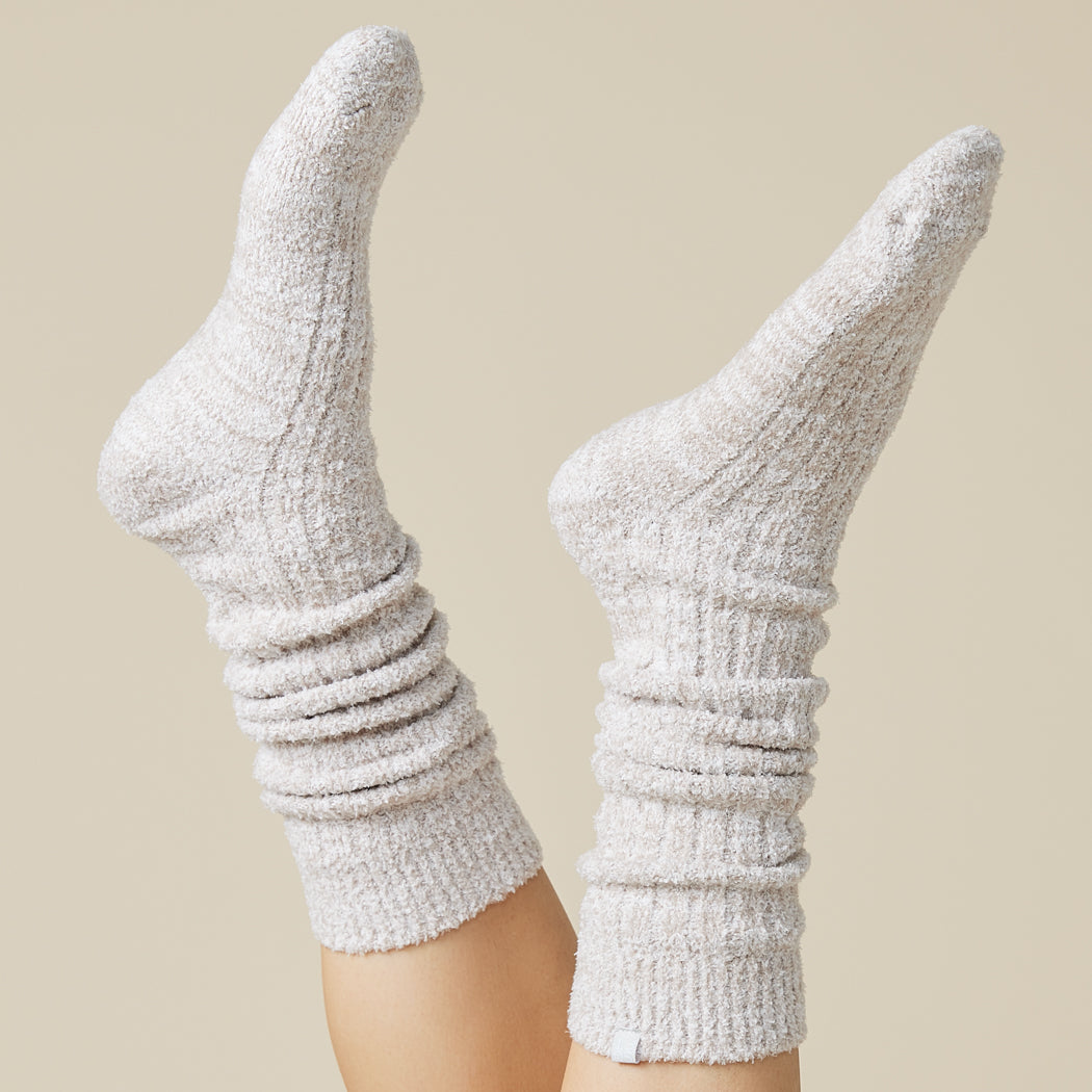 Marshmallow Slouch Socks Heather Coco