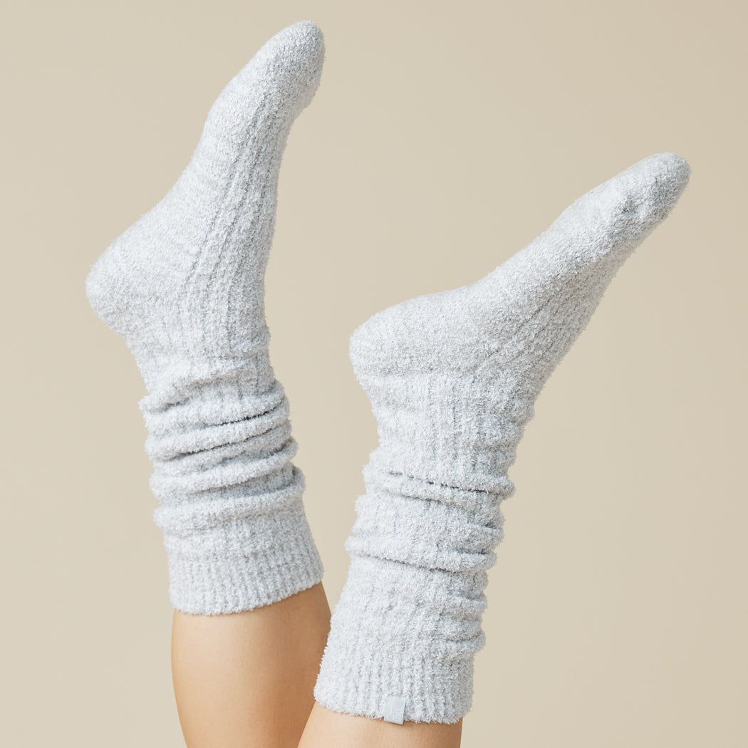 Marshmallow Slouch Socks Heather Grey