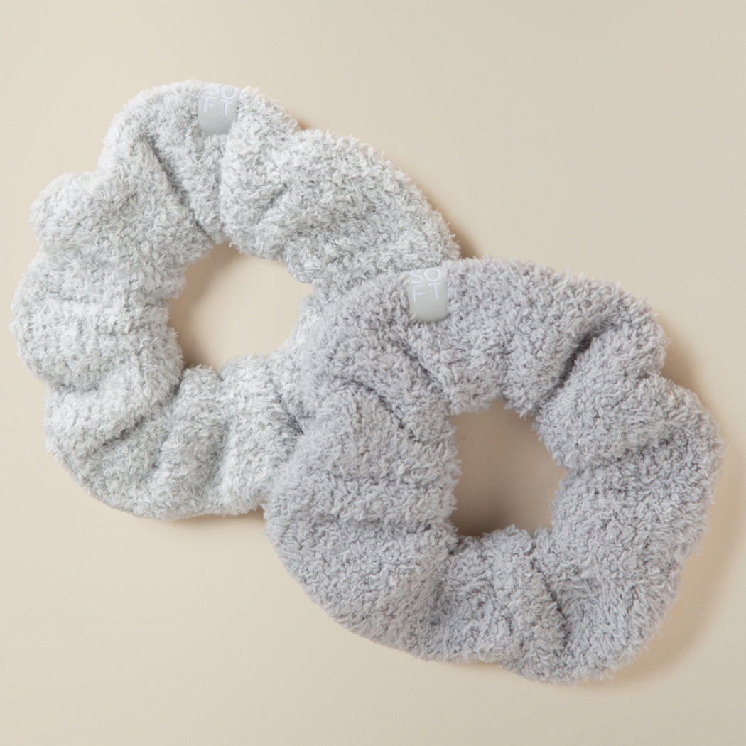 Softies Scrunchie 2 Pack Grey