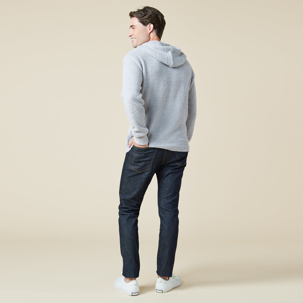 Take Ten Men's Solid Marshmallow Hoodie Grey