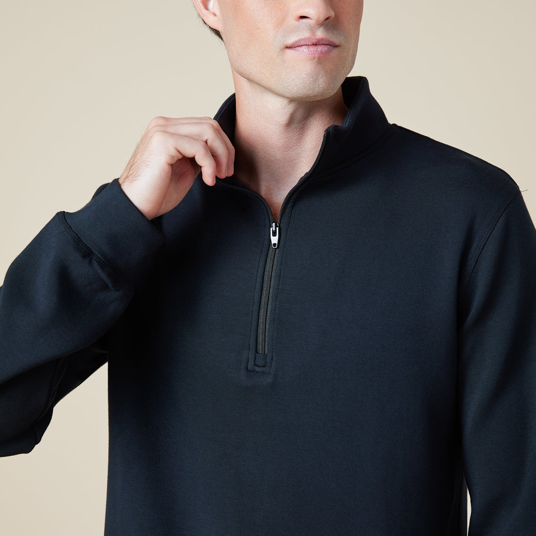 Take 10 Men's DreamTech 1/4 Zip Black