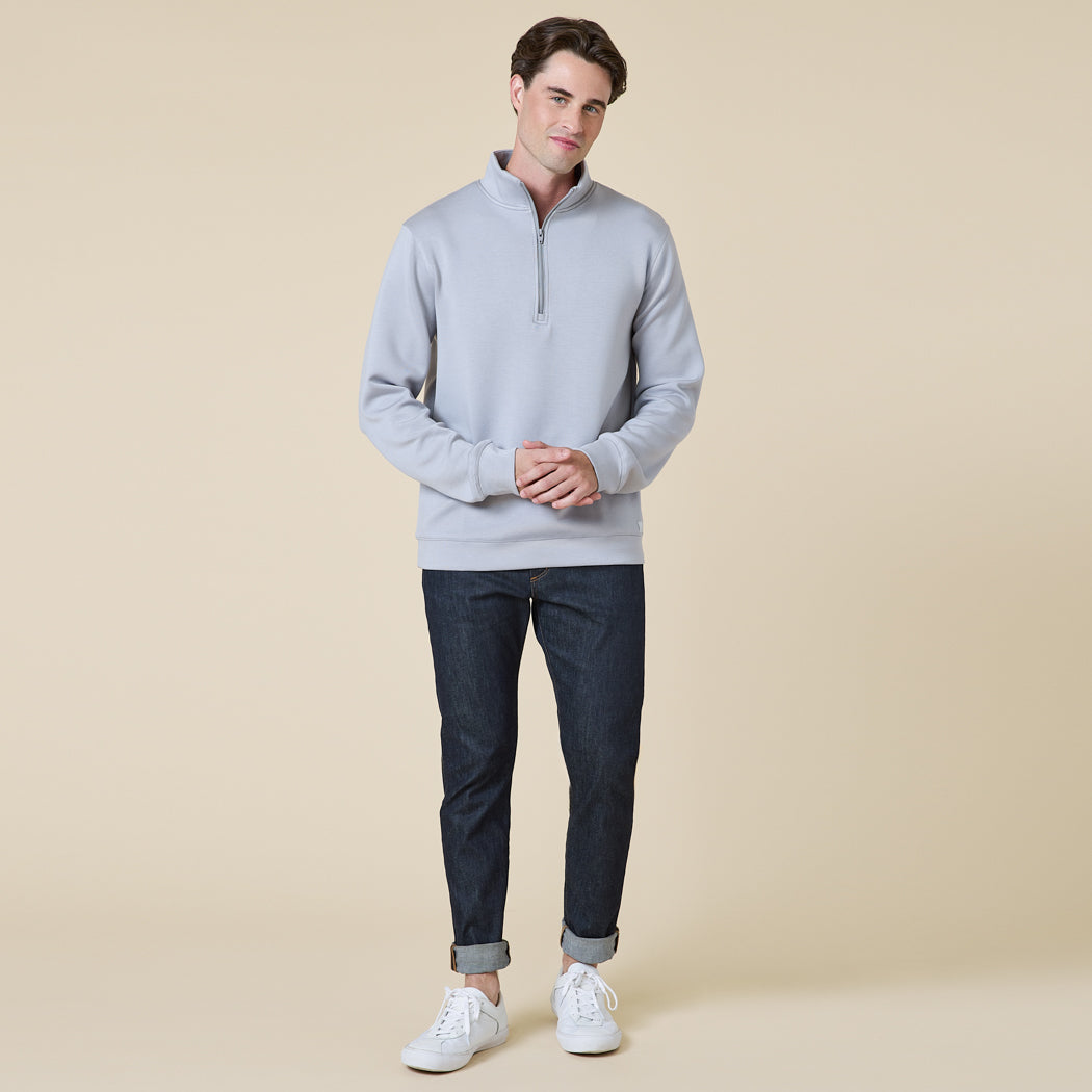 Take 10 Men's DreamTech 1/4 Zip Grey