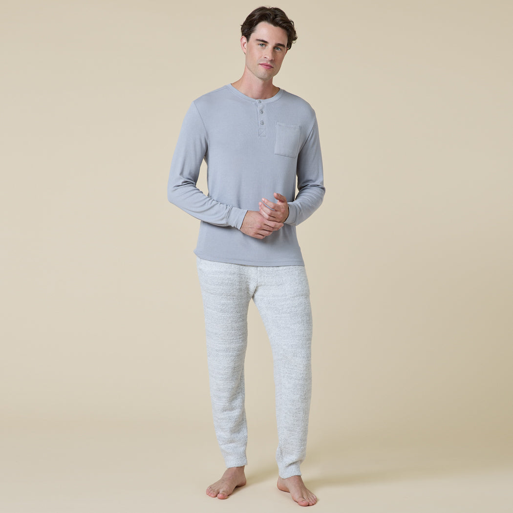 Take 10 Men's Henley Nightshirt Grey