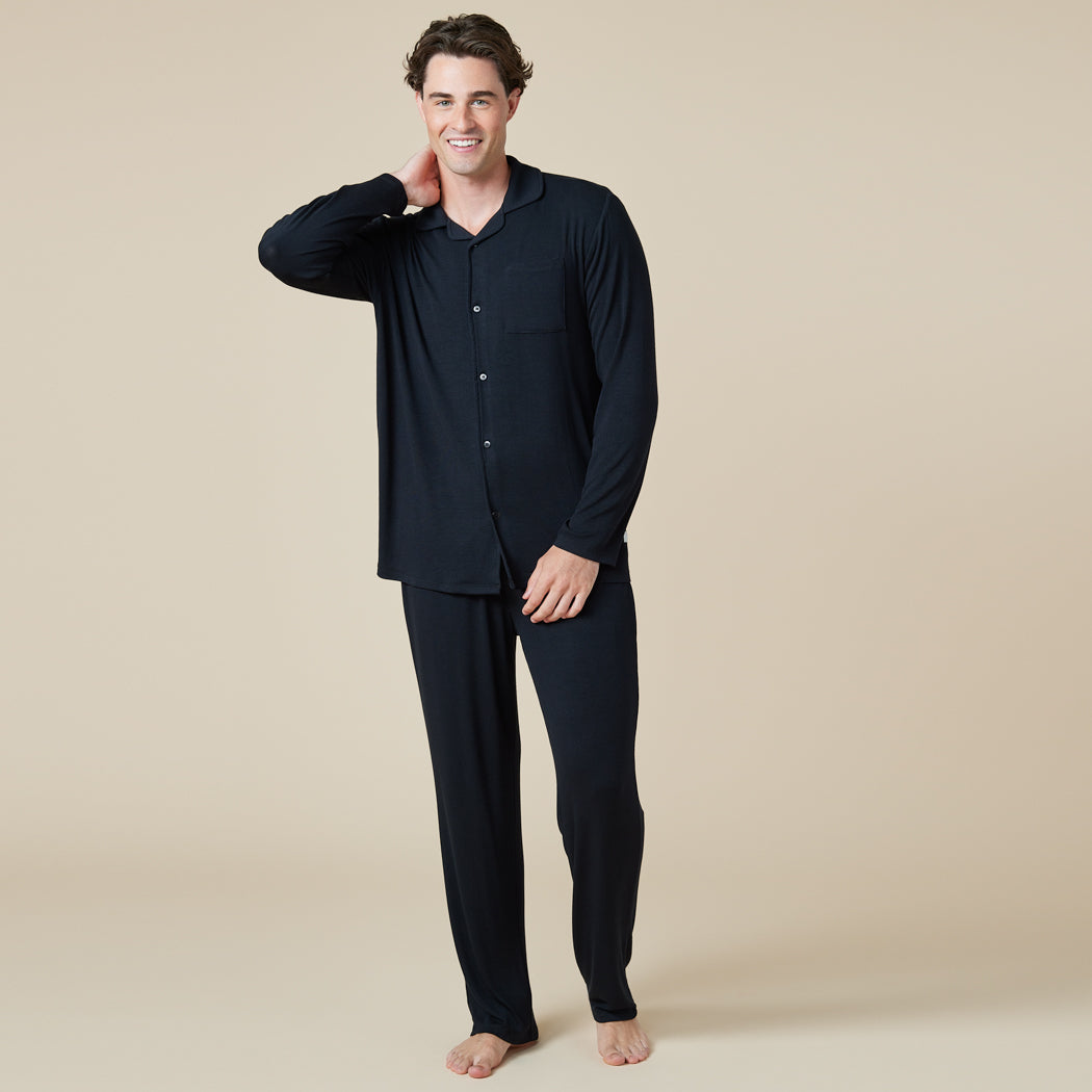 Take 10 Men's Notch Collar PJ Black