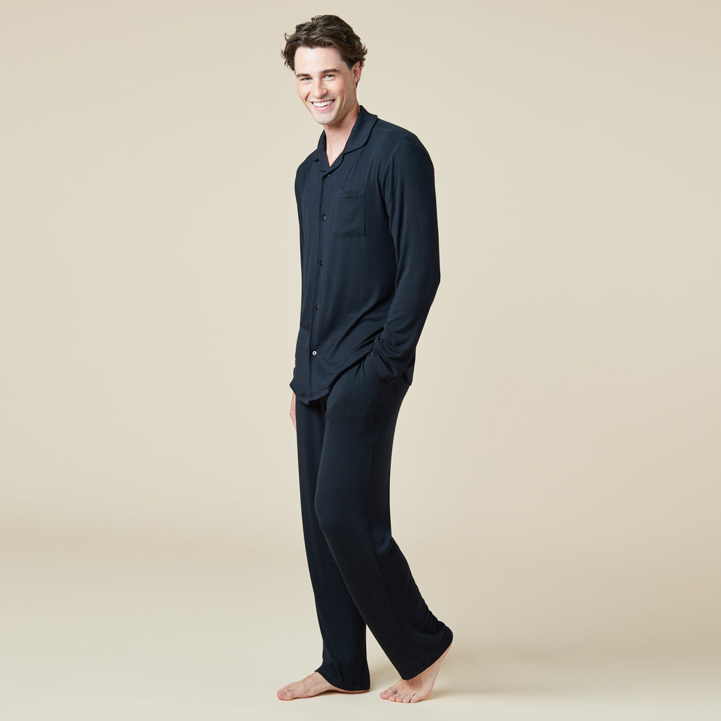 Take 10 Men's Notch Collar PJ Black