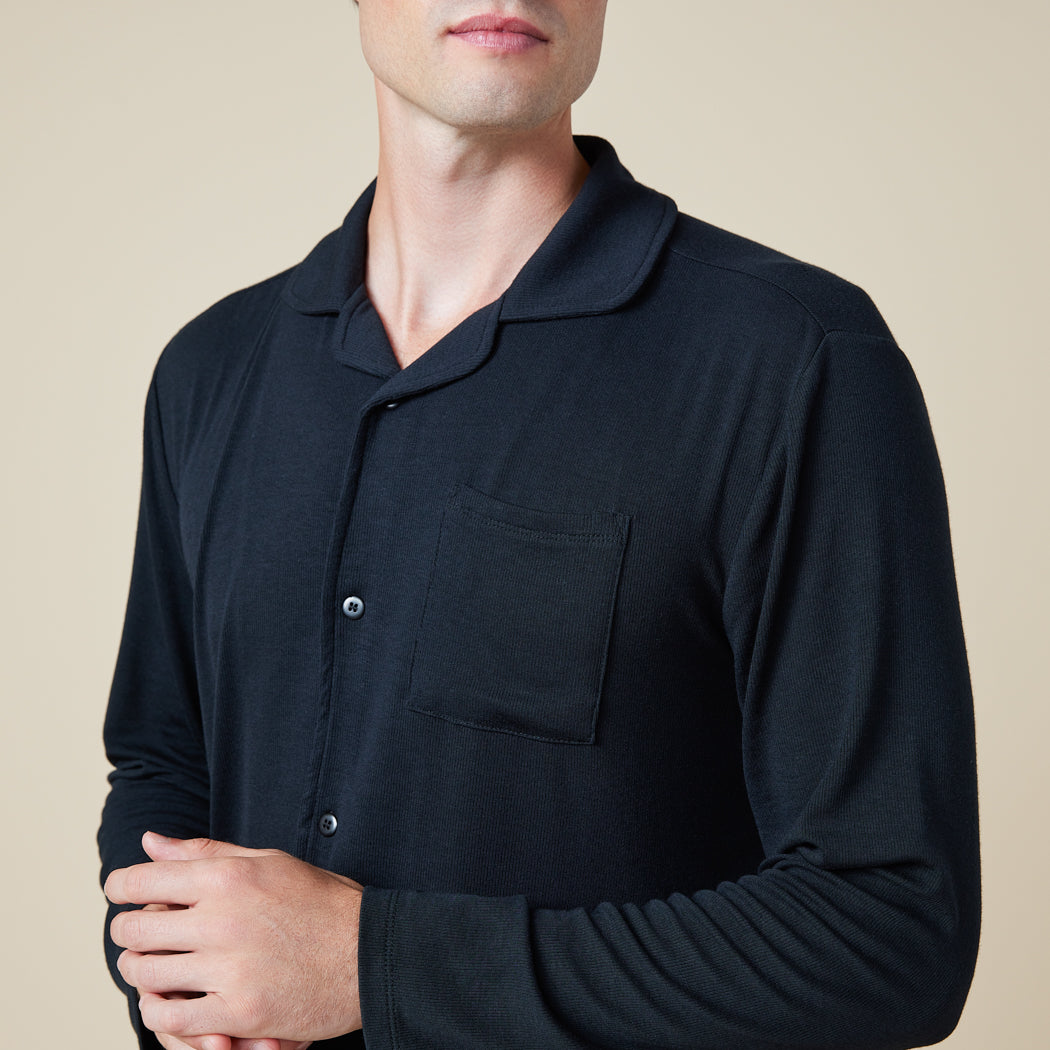 Take 10 Men's Notch Collar PJ Black