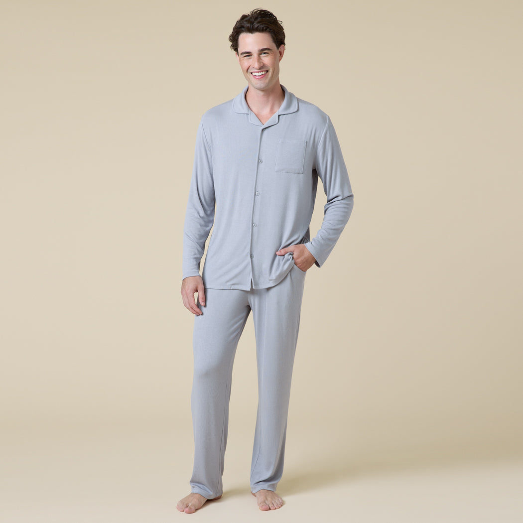 Take 10 Men's Notch Collar PJ Grey