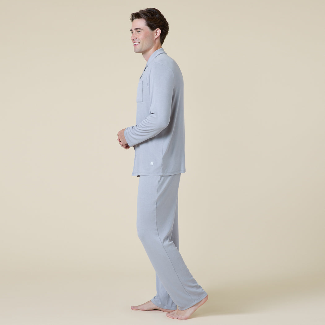 Take 10 Men's Notch Collar PJ Grey