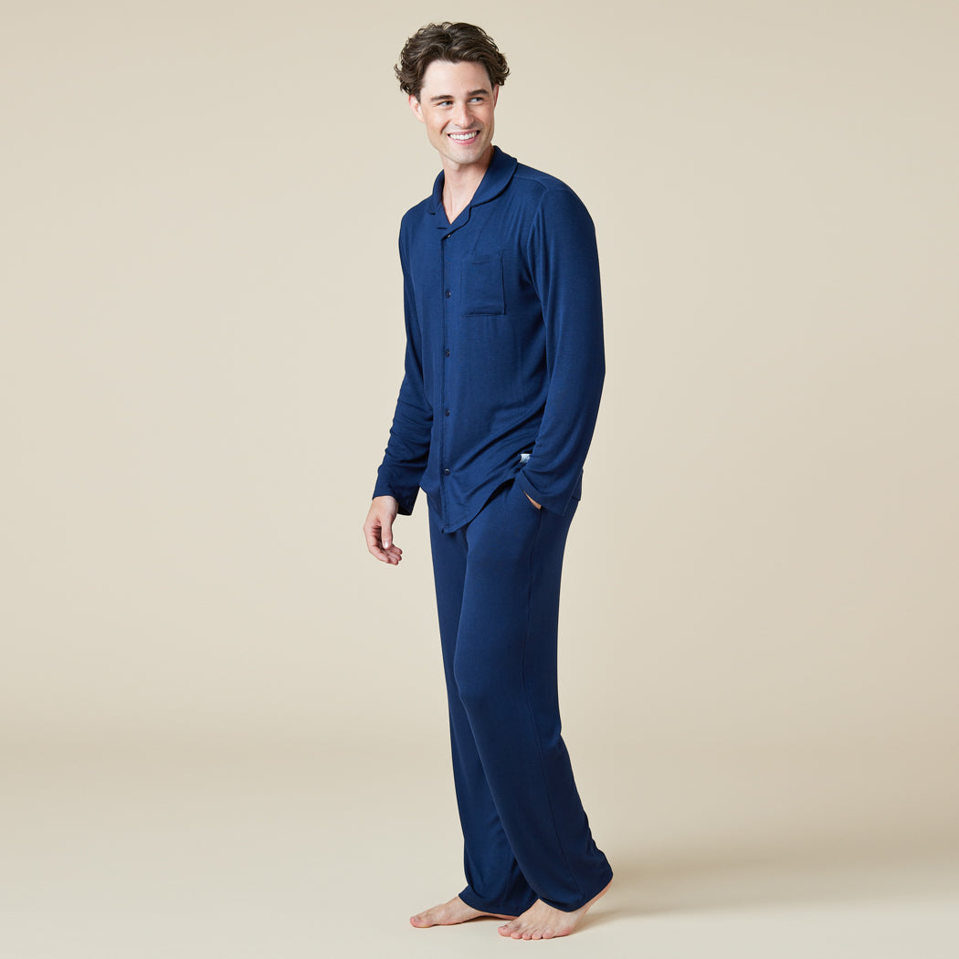 Take 10 Men's Notch Collar PJ Midnight