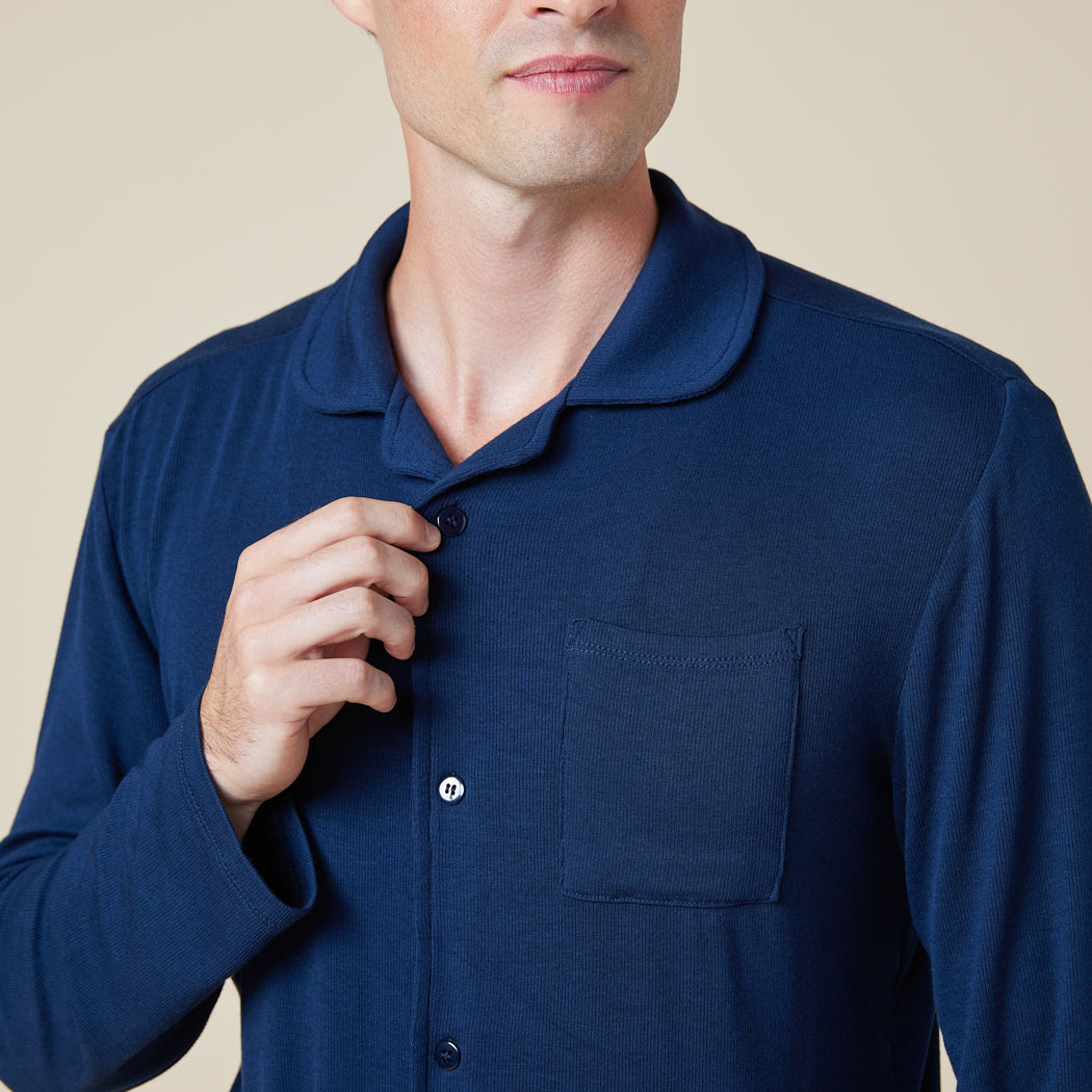 Take 10 Men's Notch Collar PJ Midnight