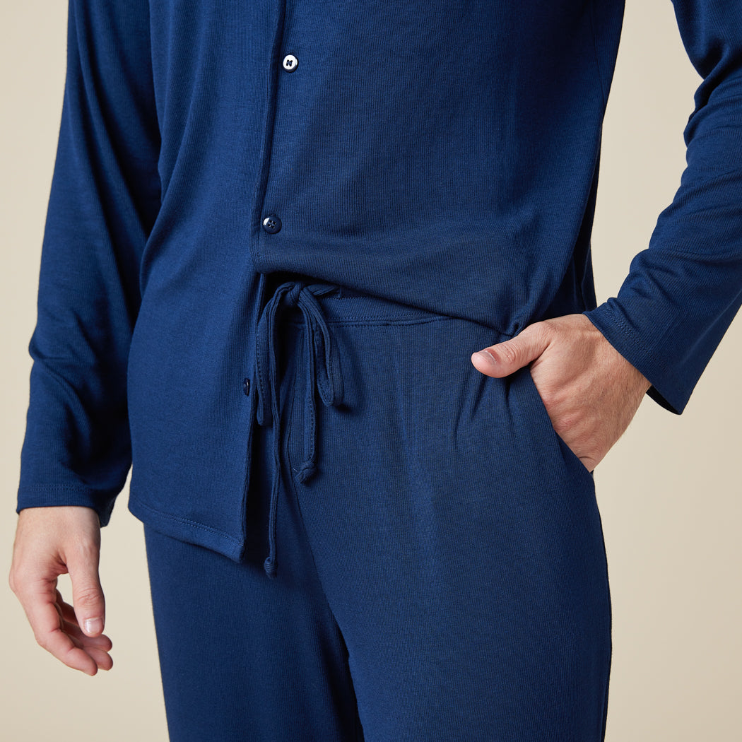 Take 10 Men's Notch Collar PJ Midnight