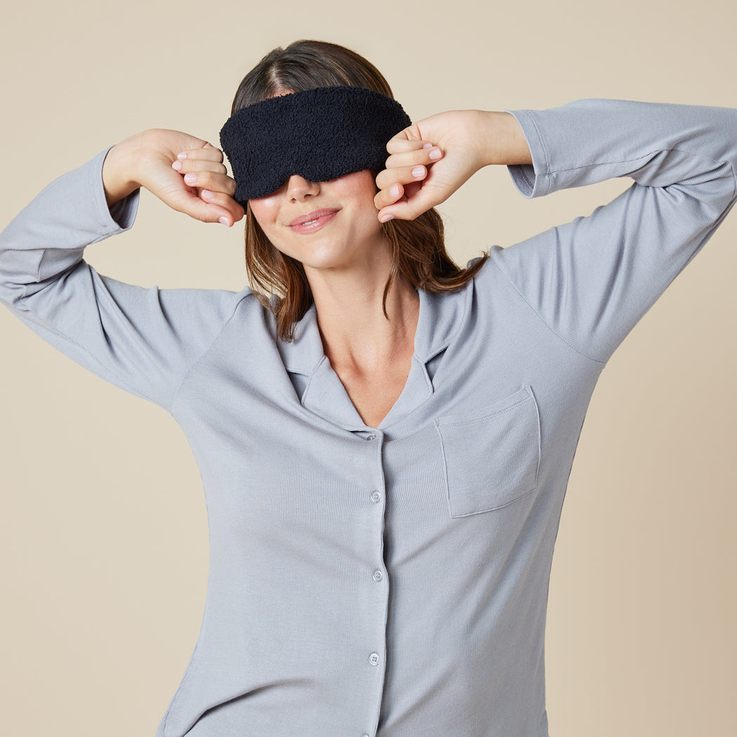 Lavish Marshmallow Eye Mask Black