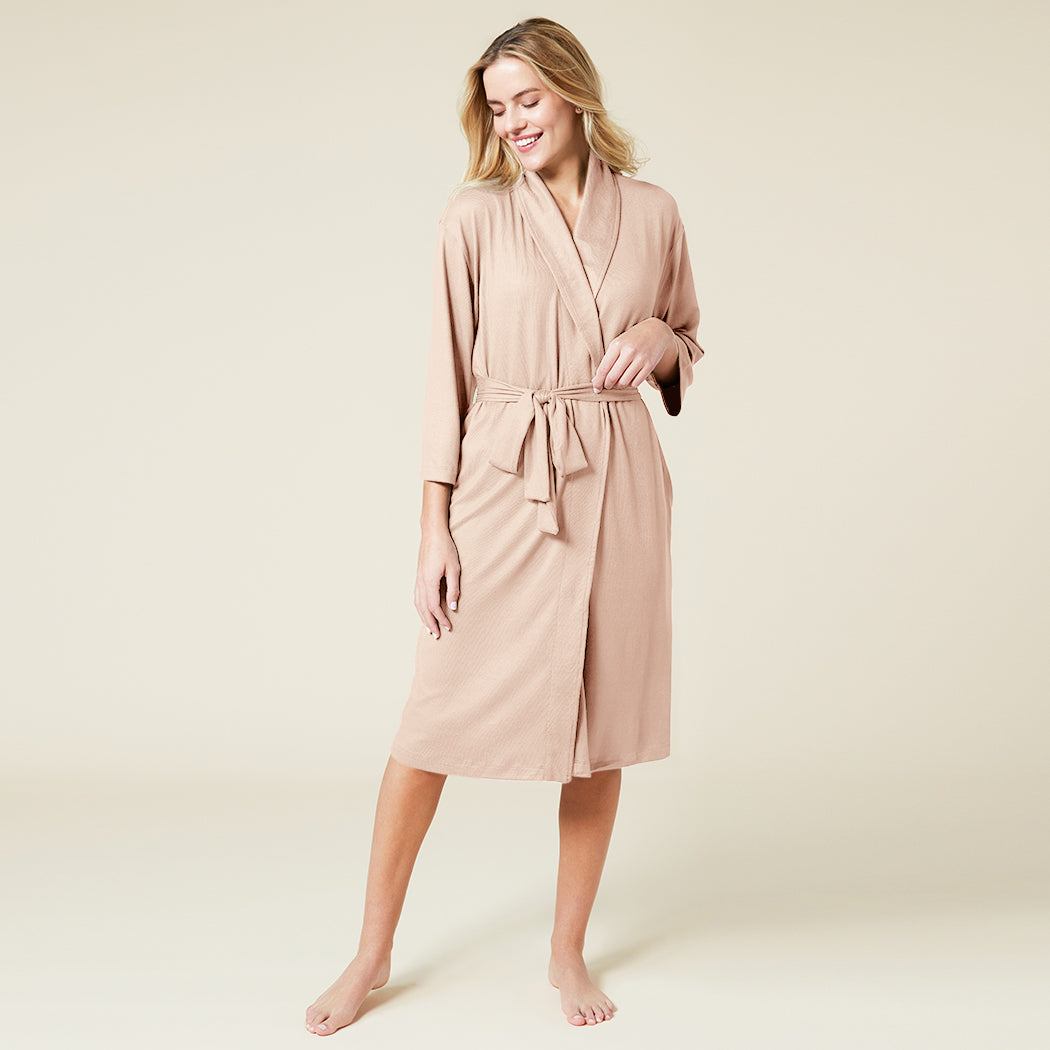 Dream Shawl Collar Robe Apricot