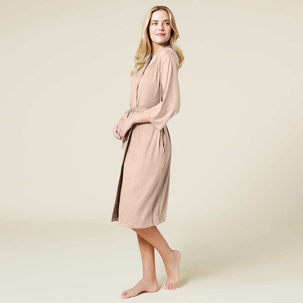 Dream Shawl Collar Robe Apricot