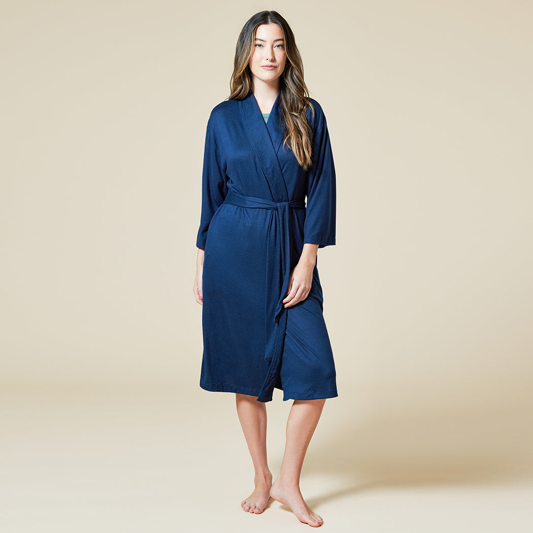 Dream Shawl Collar Robe Midnight