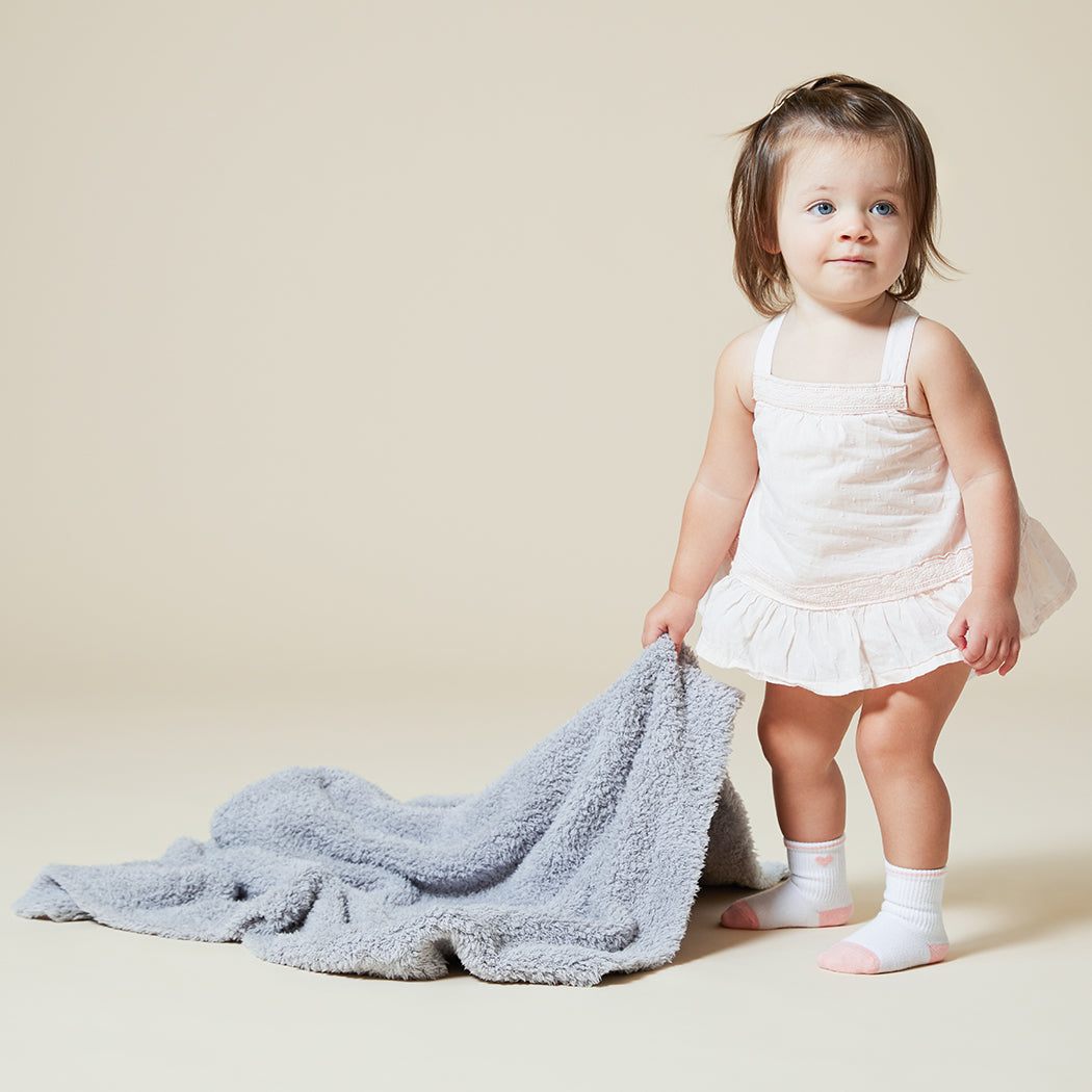 Ultra-Lite Marshmallow 30" x 40" Baby Blanket Grey