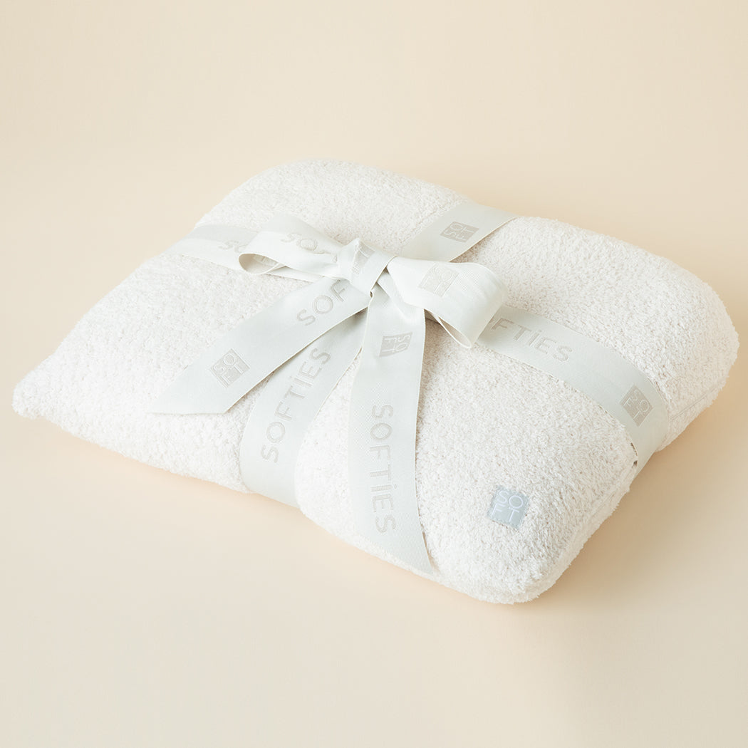 Marshmallow Travel Bag, Pillow & Throw Combo Almond