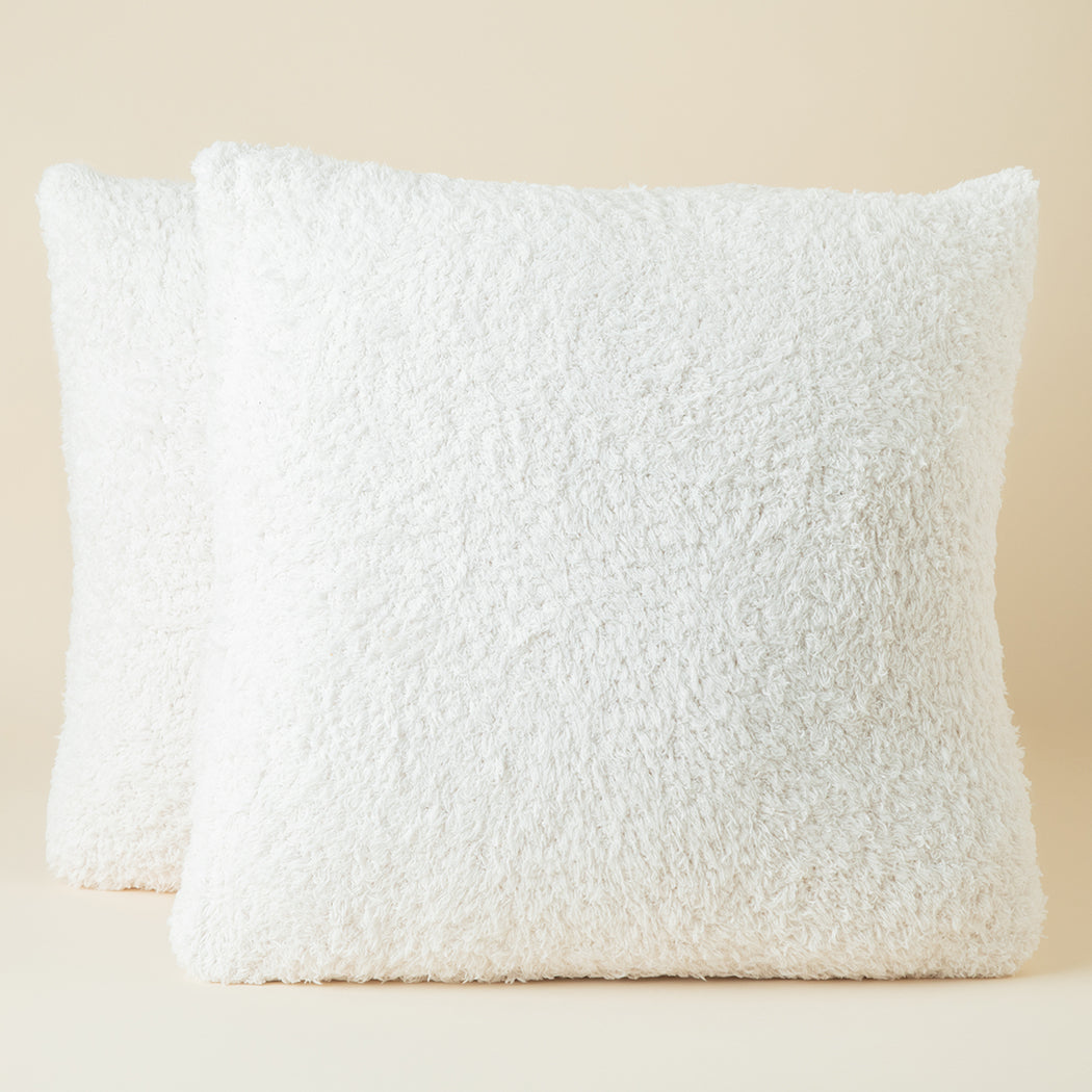 Ultra-Lite Marshmallow Throw Pillow Case - 2 Pack Almond