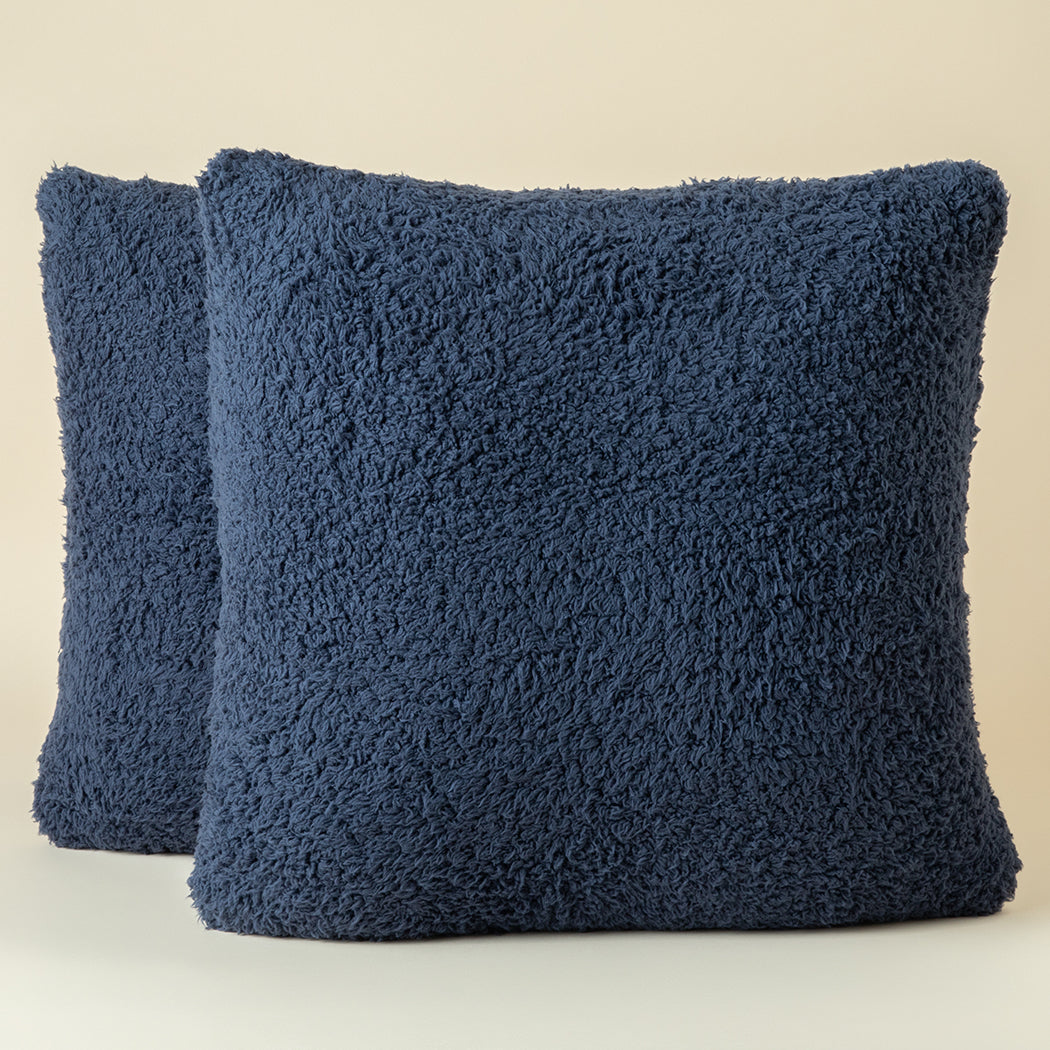 Ultra-Lite Marshmallow Throw Pillow Case - 2 Pack Midnight