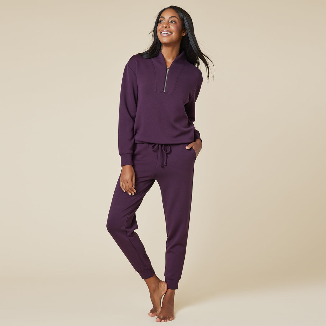 DreamTech 1/4 Zip Jogger Set Fig