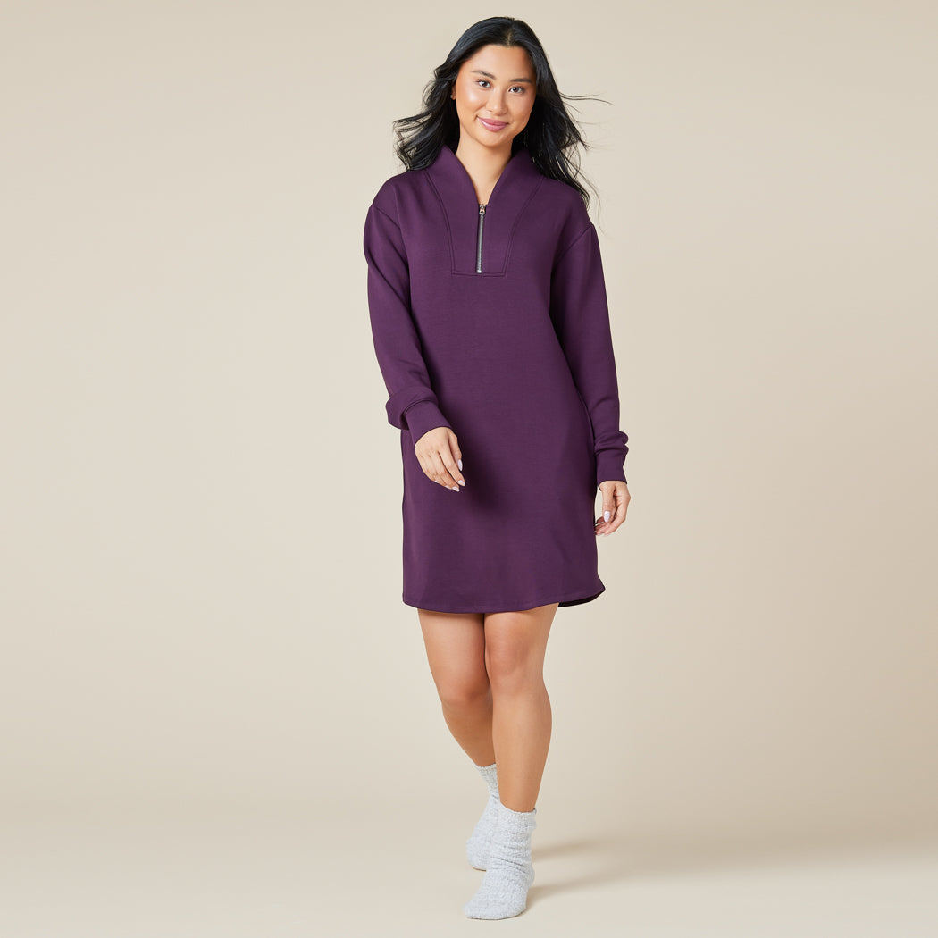 DreamTech 35" 1/4 Zip Tunic Lounger Fig