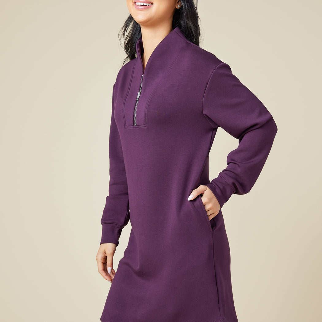 DreamTech 35" 1/4 Zip Tunic Lounger Fig