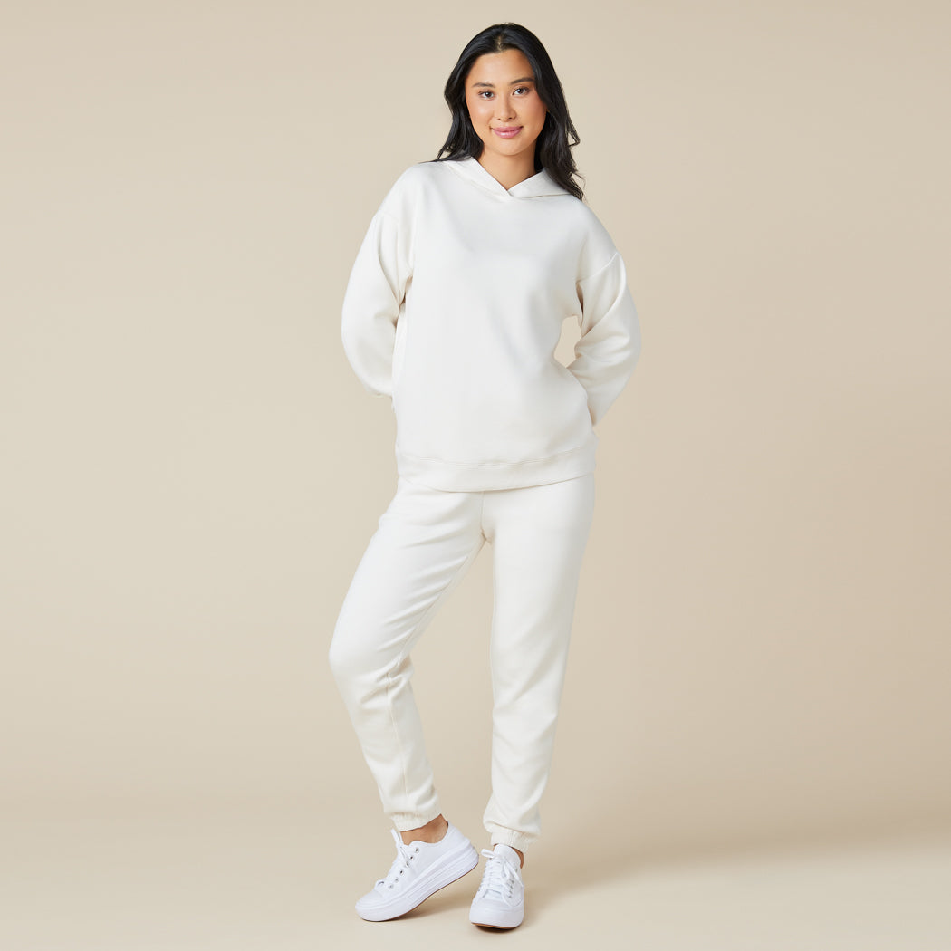 DreamTech Oversize Hoodie Lounge Set Almond