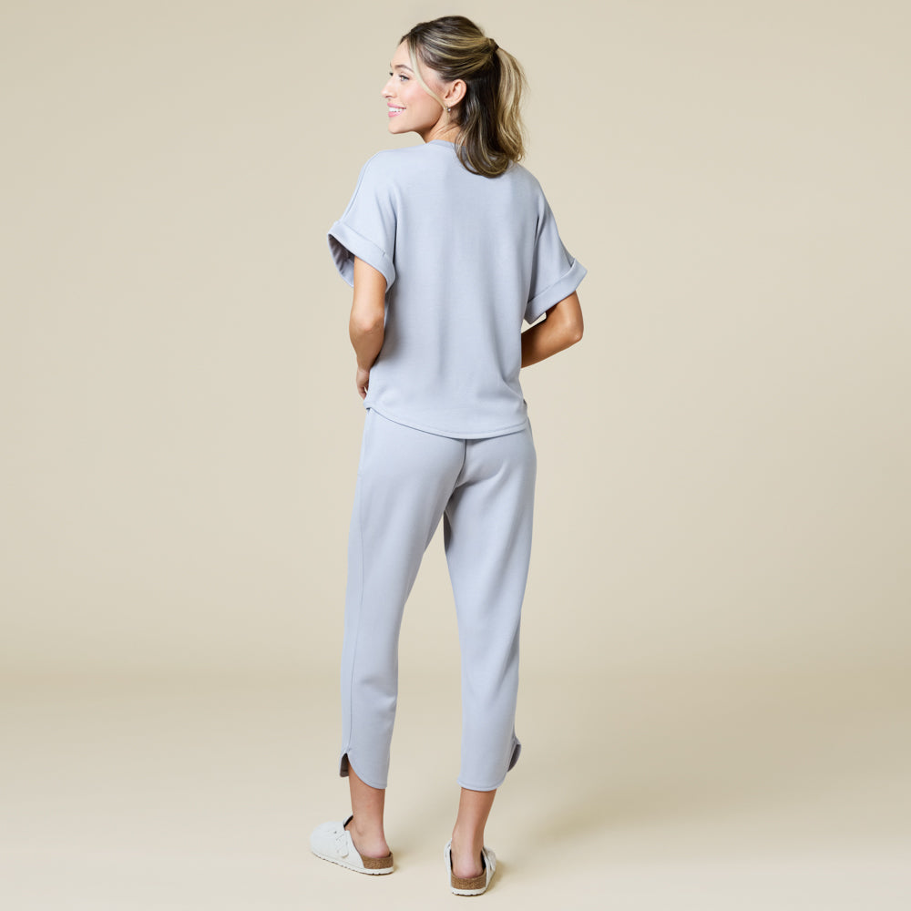 PureDream V-Neck Lounge Set Grey