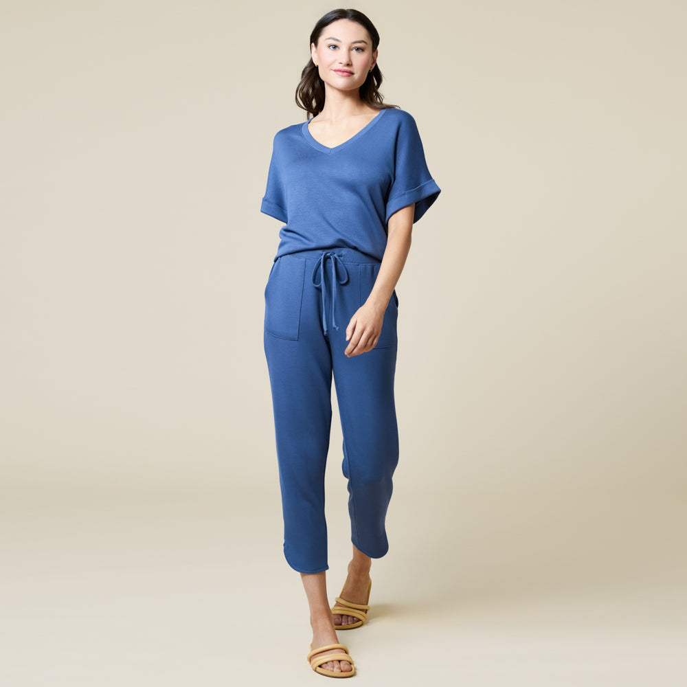 PureDream V-Neck Lounge Set Indigo