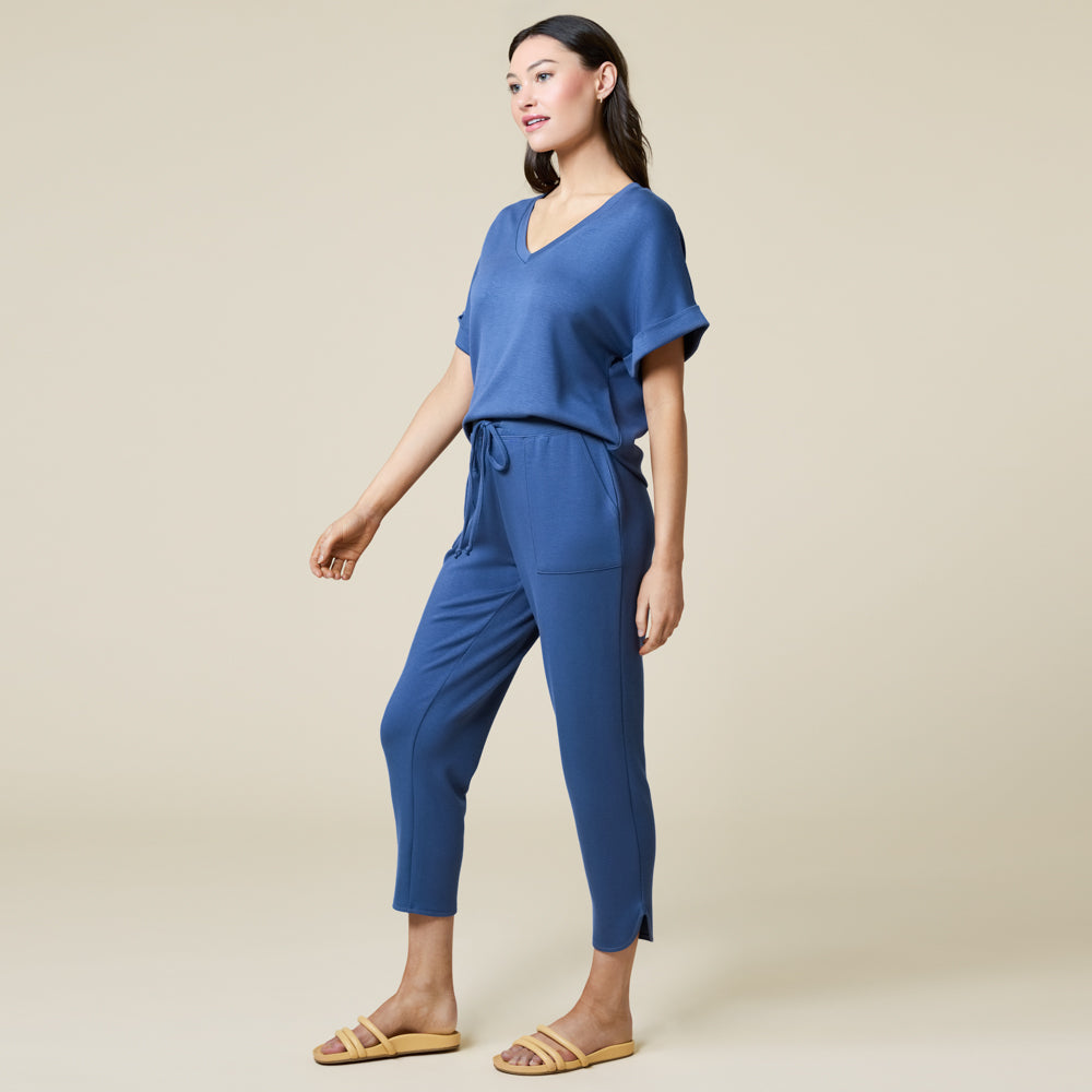 PureDream V-Neck Lounge Set Indigo