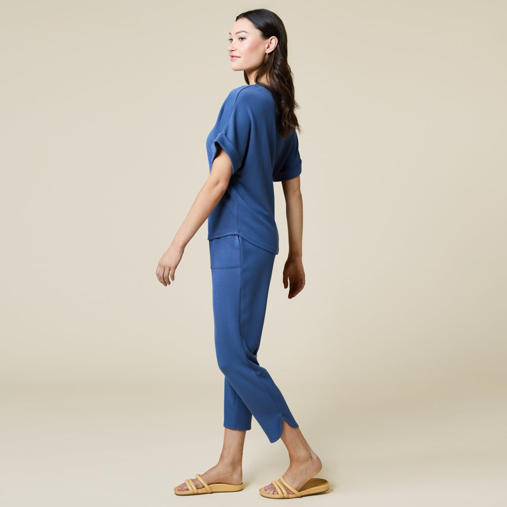 PureDream V-Neck Lounge Set Indigo