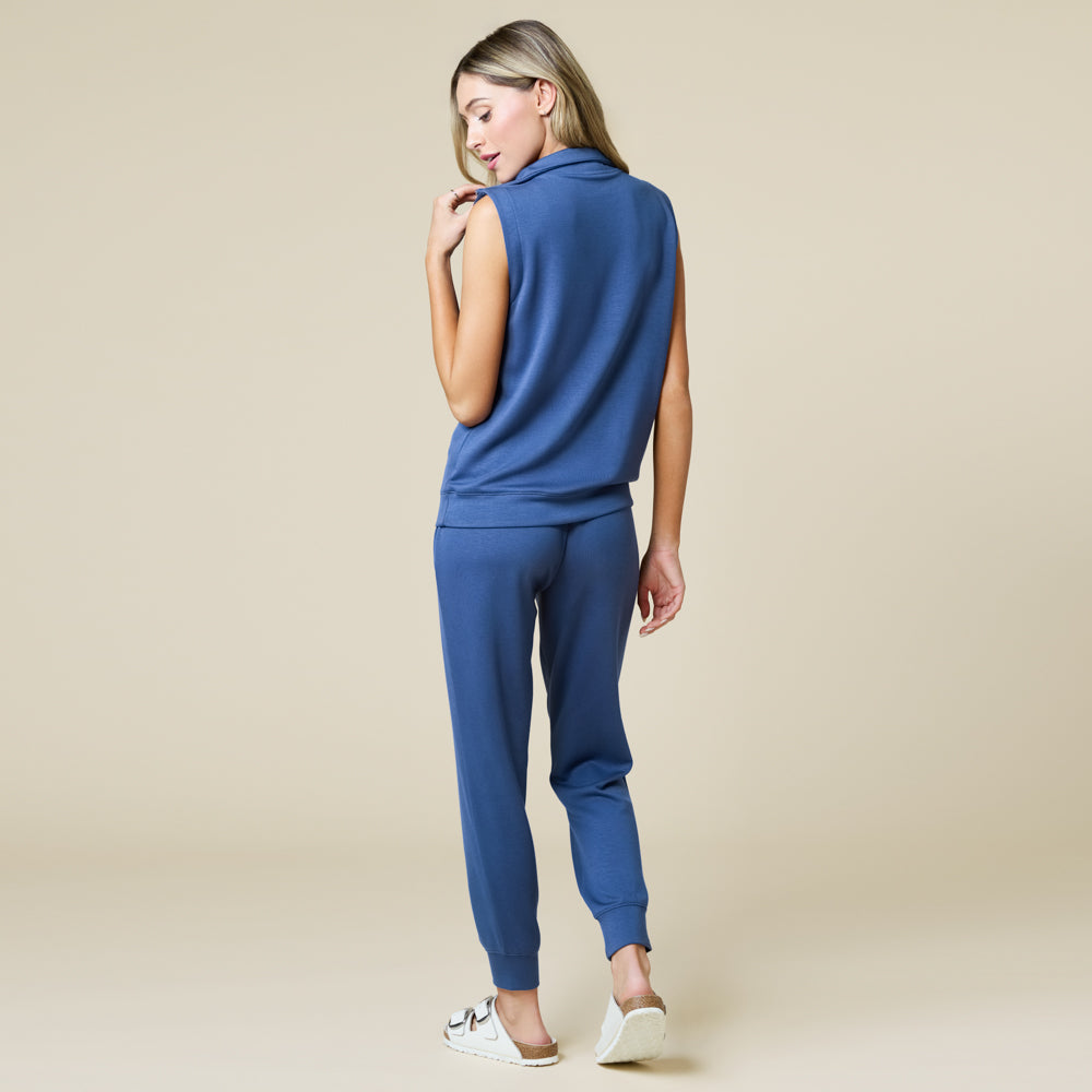 PureDream 1/4 Zip Jogger Set Indigo