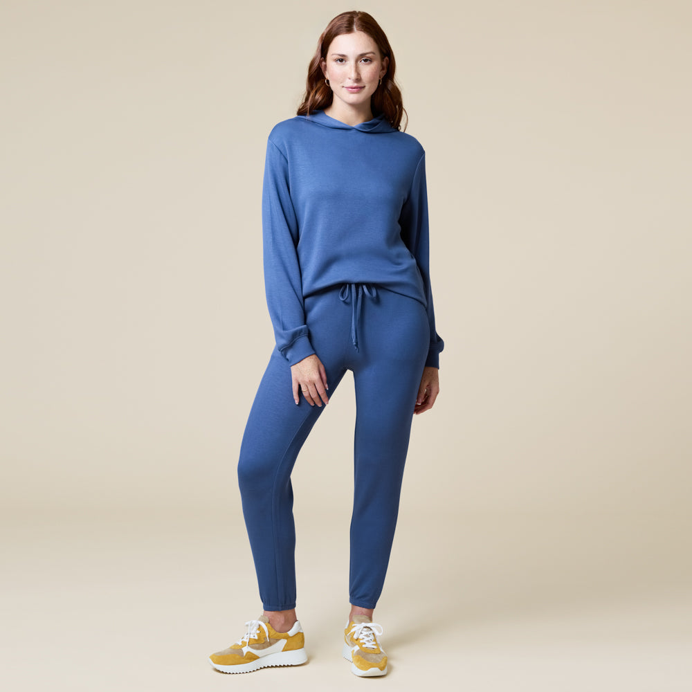 PureDream Long Sleeve Hoodie Jogger Set Indigo