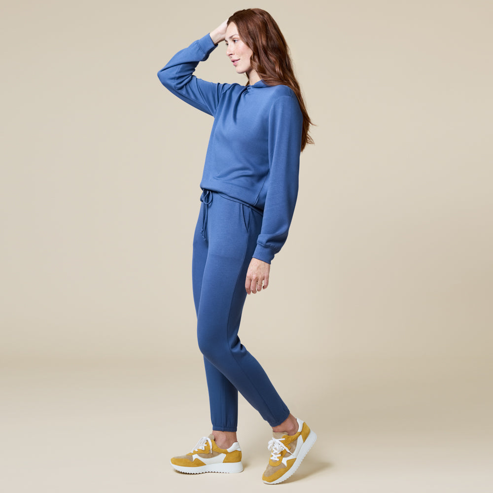 PureDream Long Sleeve Hoodie Jogger Set Indigo