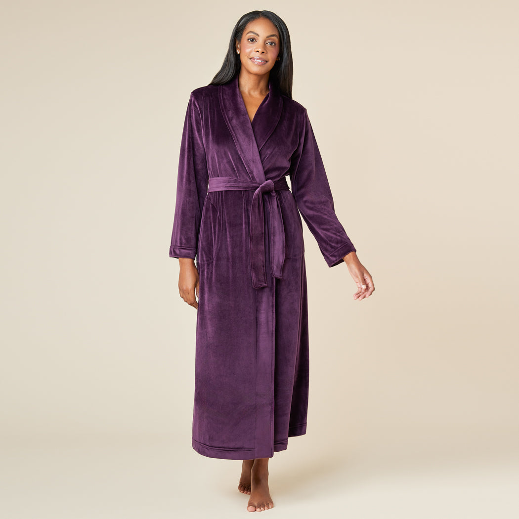 Serenity Wrap Robe Fig