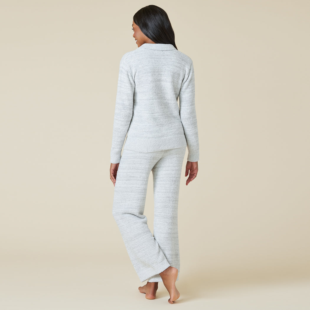 Heather Marshmallow Johnny Collar Lounge Set Heather Grey