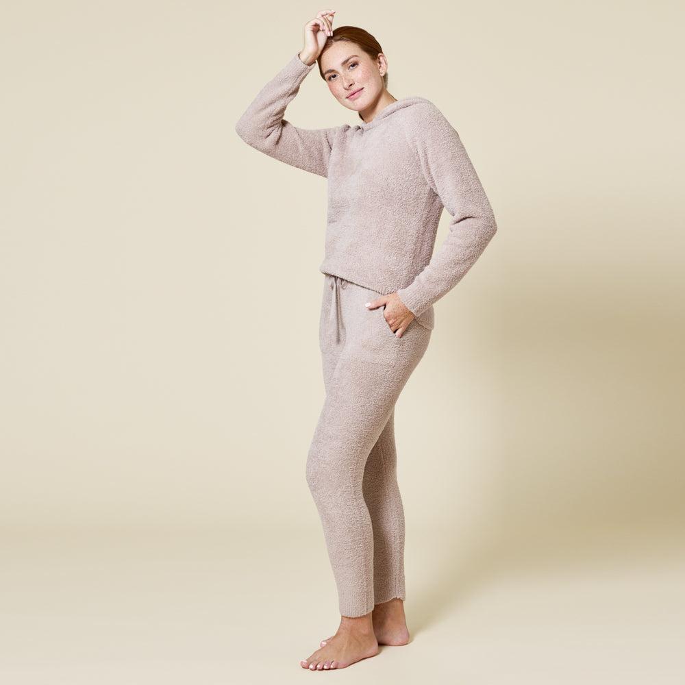 Solid Marshmallow Hoodie Lounge Set Coco