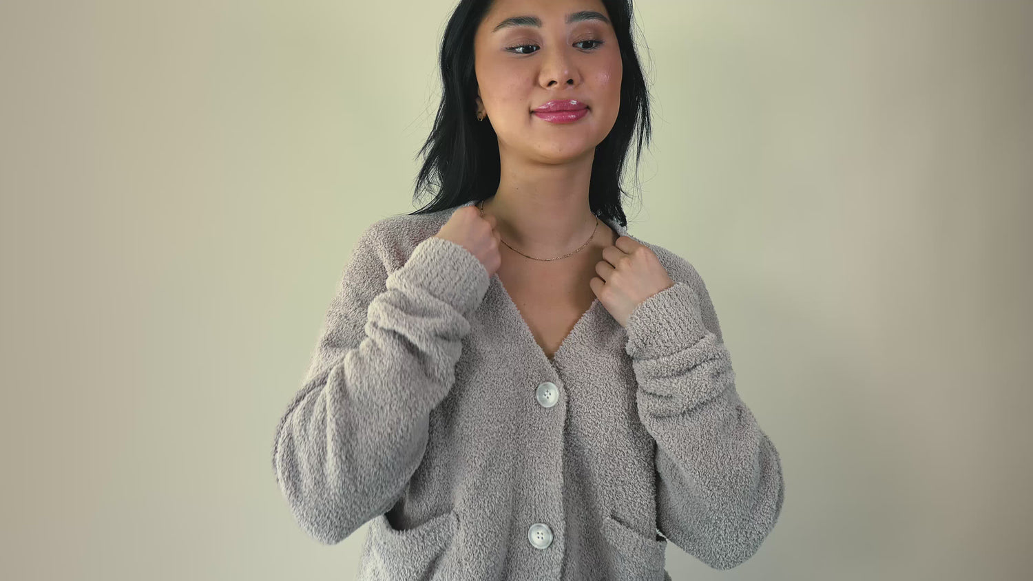 Solid Marshmallow Crop Cardigan Coco